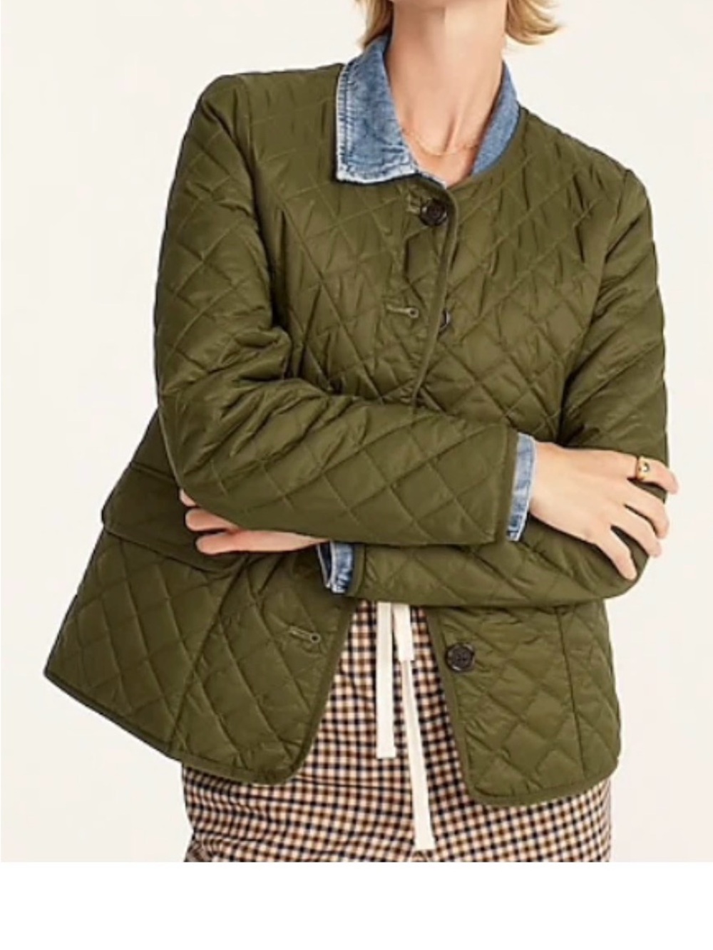 j crew Quilted lightweight lady jacket 4